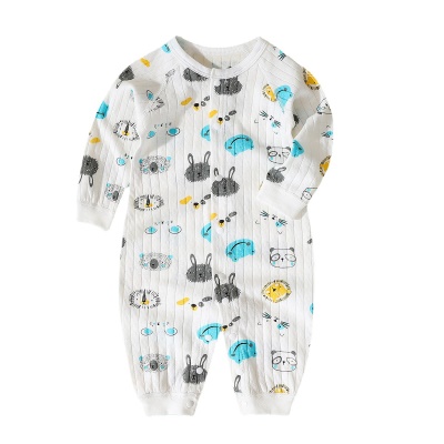 Combinaison bébé en coton ample et confortable simple boutonnage