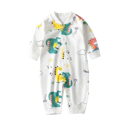 Combinaison bébé en coton simple boutonnage doux et confortable