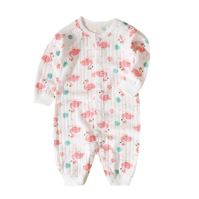 Combinaison bébé en coton ample et confortable simple boutonnage