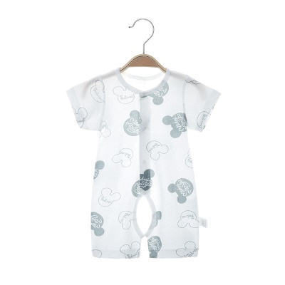 Combinaison pour bébé en coton imprimé ouvert