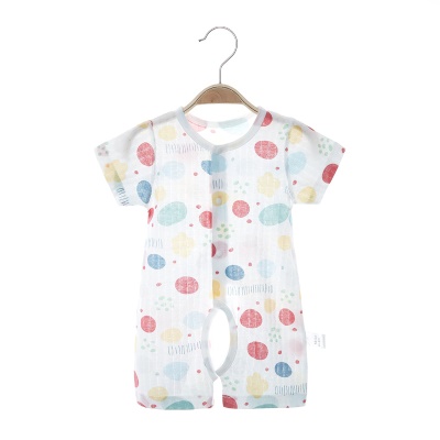 Combinaison pour bébé en coton imprimé ouvert