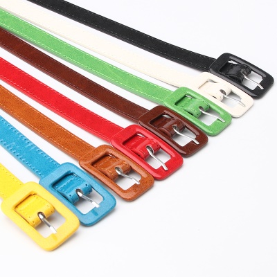Ceinture pour femmes fermoir sac en cuir brillant monobloc