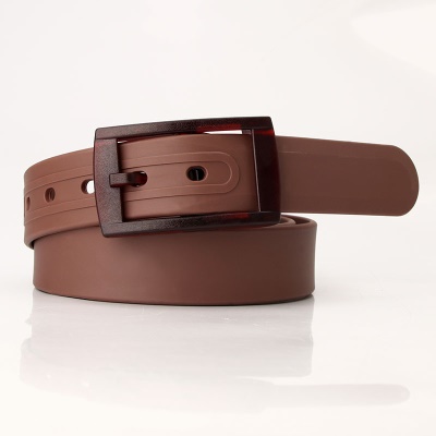 Ceinture femme TPE Silicone plastique givré tête de boucle respectueuse de l'environnement