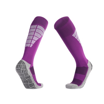 Chaussettes de football longues et antidérapantes, respirantes et résistantes à l'usure