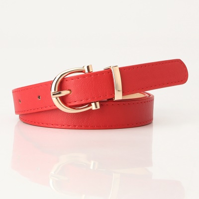 Ceinture pour femmes Ceinture fine boucle aiguille boucle en alliage