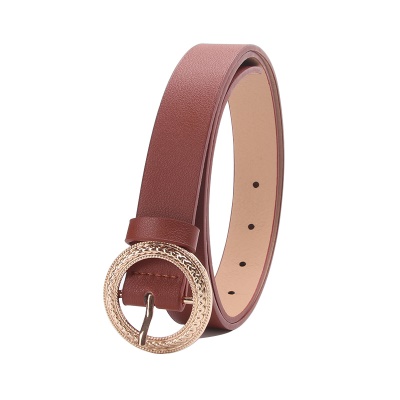 Ceinture à boucle ronde pour femmes