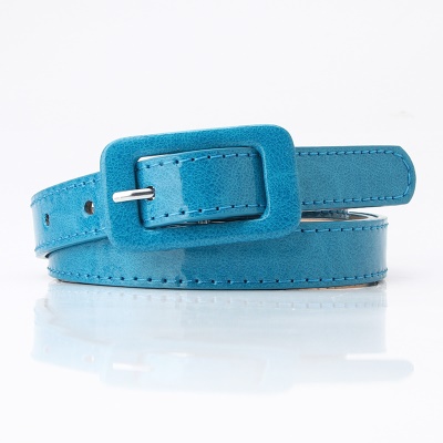 Ceinture pour femmes fermoir sac en cuir brillant monobloc