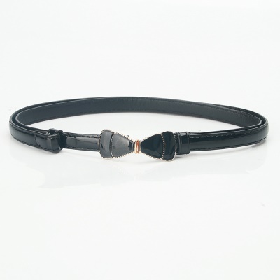 Ceinture femme réglable avec boucle rose Ceinture fine
