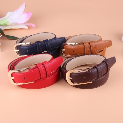 Ceinture femme en cuir pu large ceinture en alliage boucle aiguille