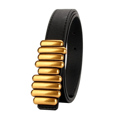 Ceinture femme pu cuir alliage boutons-pression