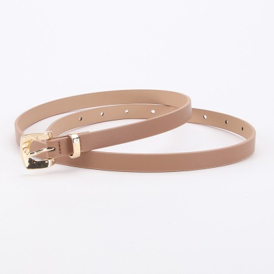 Ceinture pour femmes Ceinture fine avec boucle carrée en alliage