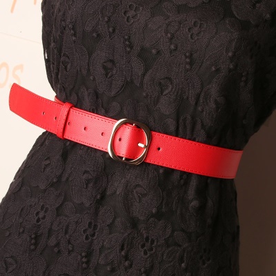 Ceinture décorative polyvalente pour femmes avec motif litchi