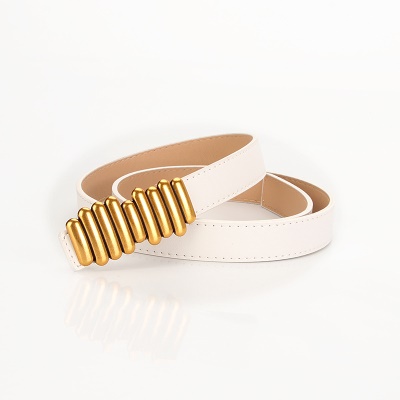 Ceinture femme pu cuir alliage boutons-pression