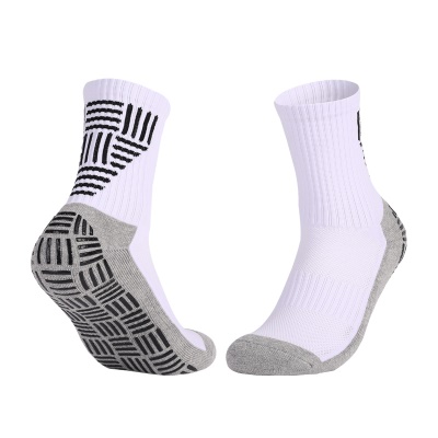 Chaussettes de football à tube moyen distribuent anti-dérapant épaissir le fond de la serviette