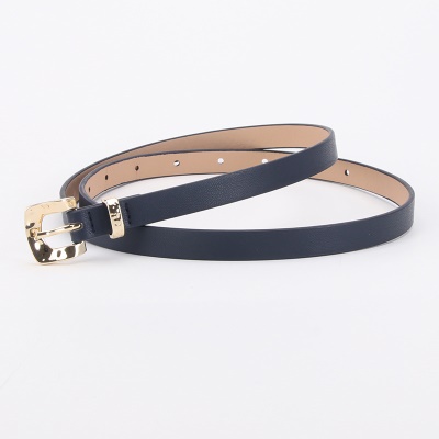 Ceinture pour femmes Ceinture fine avec boucle carrée en alliage