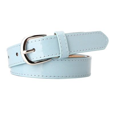 Ceinture femme avec paillettes pu cuir alliage boucle aiguille