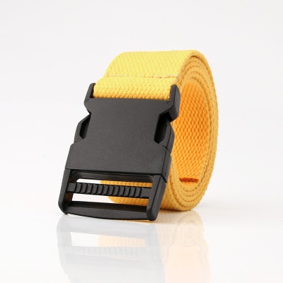 Ceinture en toile Ceinture femme Socket en plastique couleur unie