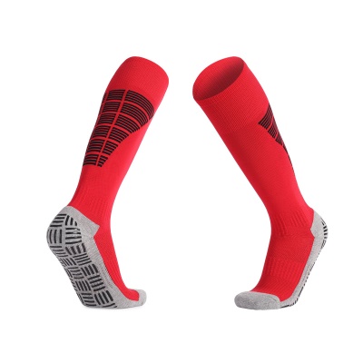Chaussettes de football à tube long anti-dérapant, épaississant et absorbant la