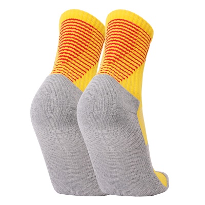 Chaussettes de football mi-cylindre anti-dérapant et épaissies sous serviette