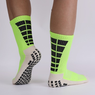 Chaussettes de football à tube moyen distribuées antidérapantes, amortissantes et résistantes à l'usure