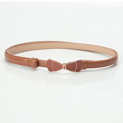 Ceinture femme réglable avec boucle rose Ceinture fine