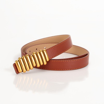 Ceinture femme pu cuir alliage boutons-pression