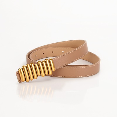Ceinture femme pu cuir alliage boutons-pression