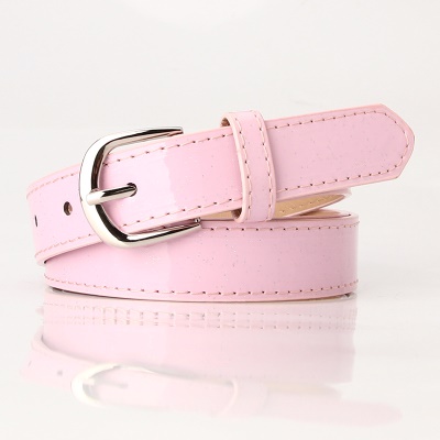 Ceinture femme avec paillettes pu cuir alliage boucle aiguille