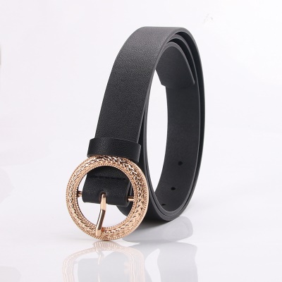 Ceinture à boucle ronde pour femmes