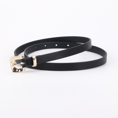 Ceinture pour femmes Ceinture fine avec boucle carrée en alliage