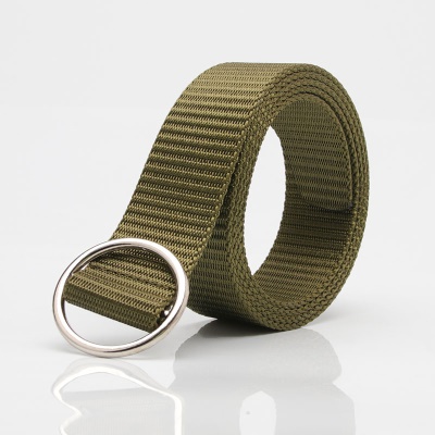 Ceinture femme Ceinture en toile avec boucle ronde non perforée