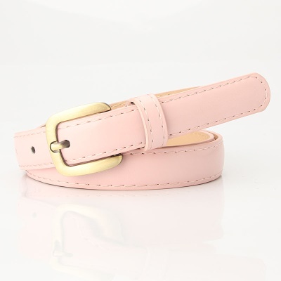 Ceinture femme petite boucle carrée pu mince ceinture