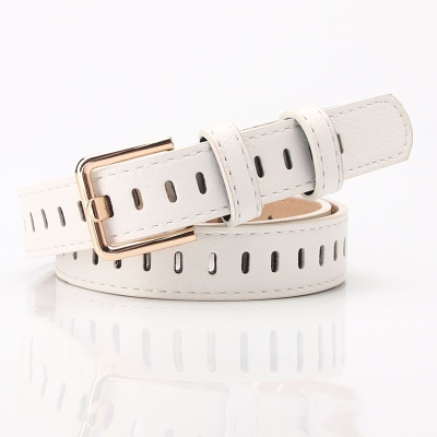Ceinture femme double boucle taille en alliage aiguille boucle PU cuir
