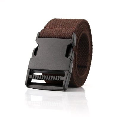 Ceinture en toile Ceinture femme Socket en plastique couleur unie
