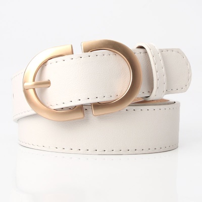 Ceinture pour femmes en alliage boucle aiguille en cuir PU ceinture taille