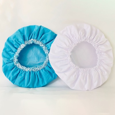 Bonnet de bain simple en dentelle de coton