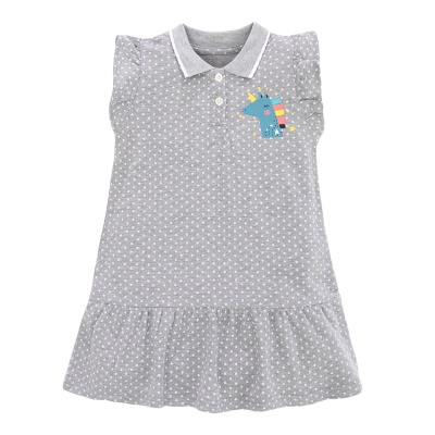 Robe d'été sans manches Jupe européenne et américaine pour enfant