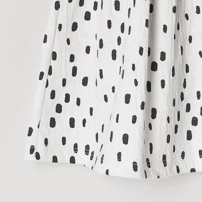 Robe à pois à bretelles pour fille
