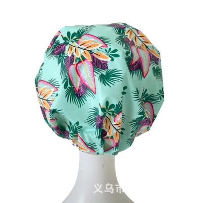Bonnet de bain Fashion Feuilles Fleurs