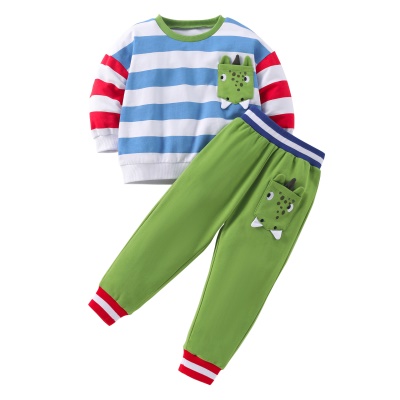 Costume pour enfants Costume pour enfants à col rond rayé