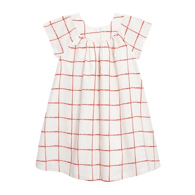 Robe en coton manches courtes pour fille