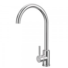 Robinet de cuisine en acier inoxydable (Tuyau d'entrée y compris)