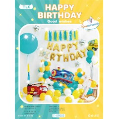 Ballon décoration happy birthday pour enfant