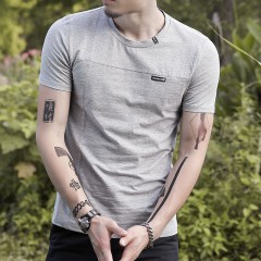 T-shirt manches courtes pour homme 100% coton
