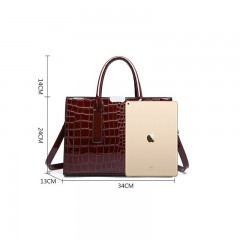 Sac à main pour femmes imitation cuir crocodile
