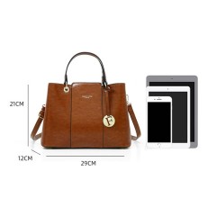 Sac à main  pour femmes de grande capacité en cuir  avec F-logo