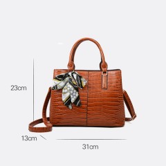 Sac à main pour femmes en cuir PU avec motif de pierre