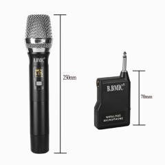 microphone à main sans fil à Fréquence réglable