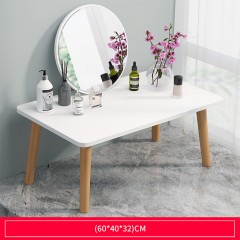 Mini table de maquillage plateforme en mdf pieds de table en bois massif