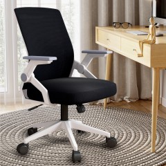 Chaise mobile pivotante élévatrice avec accoudoirs réglables, dossier en fibre synthétique ultra résistante